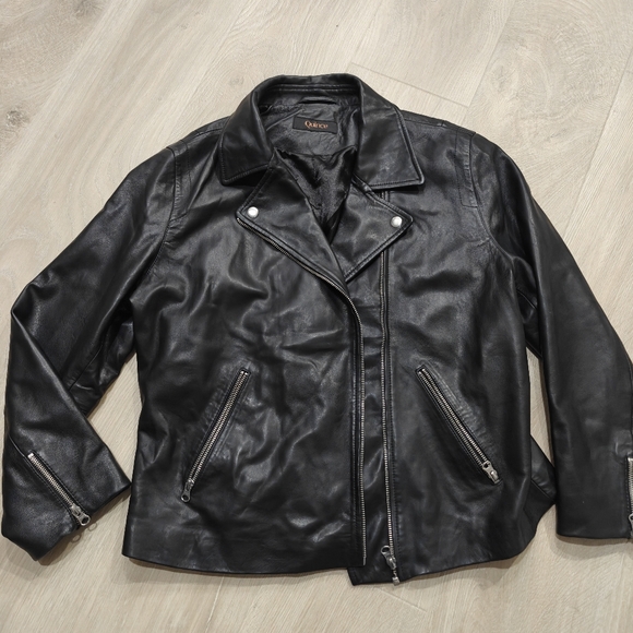 Quince Jackets & Blazers - QUINCE Leather Jacket || XL